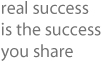 real success is the success you share